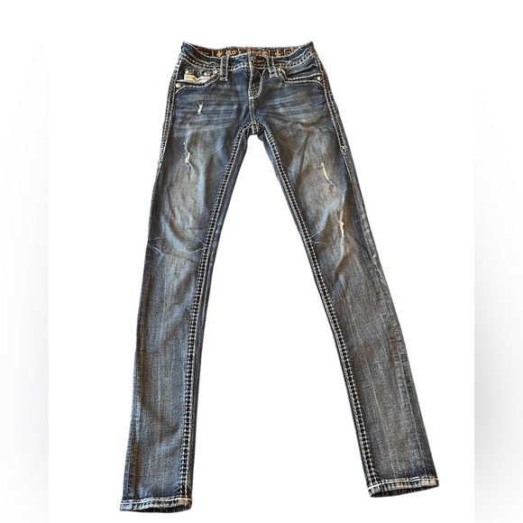 Rock Revival Pilkin Midrise Skinny Stretch Jeans Size 25 - Picture 3 of 14
